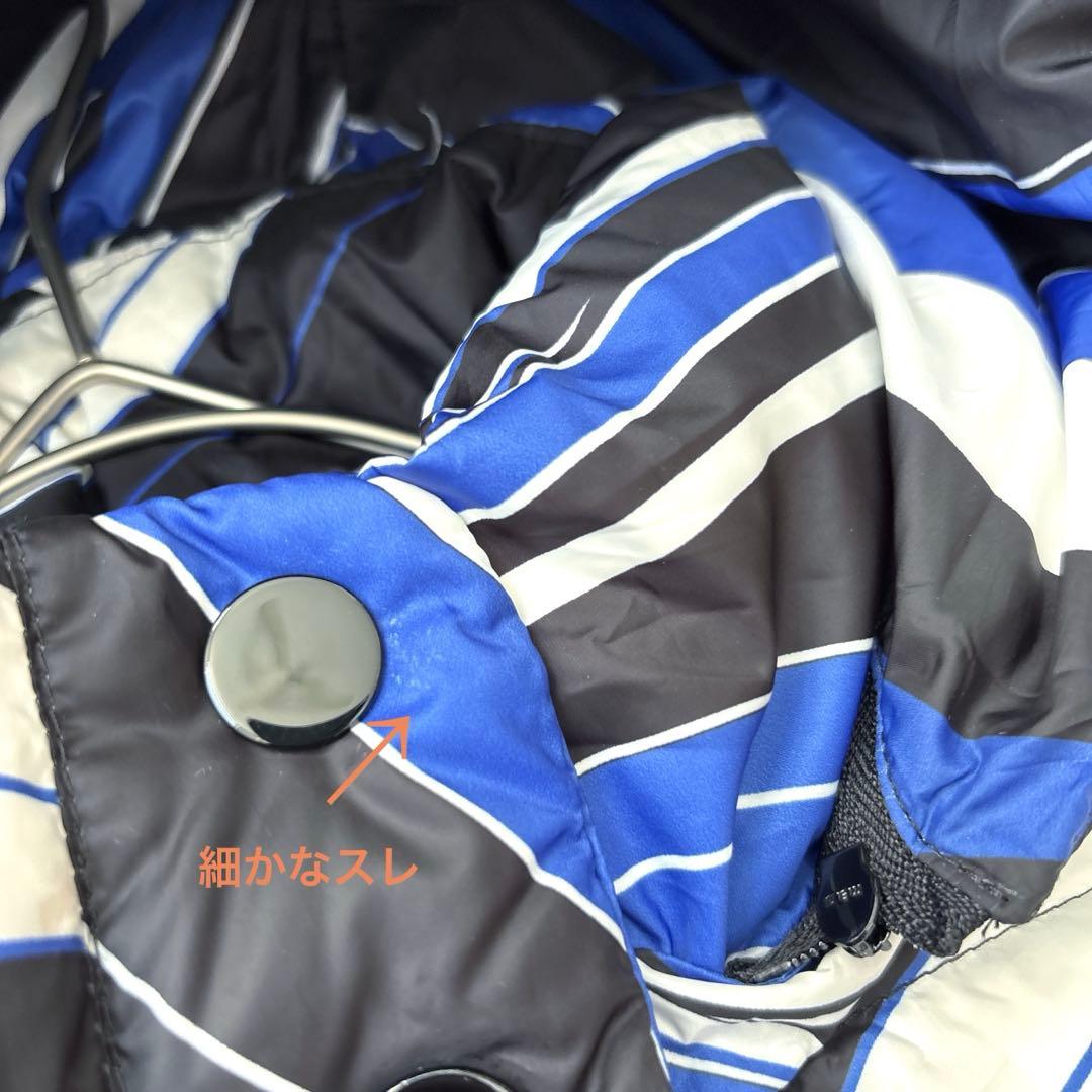 エミリオプッチ　ダウンベスト　プッチ柄　ブルー　フード取り外し　ダウン／フェザー