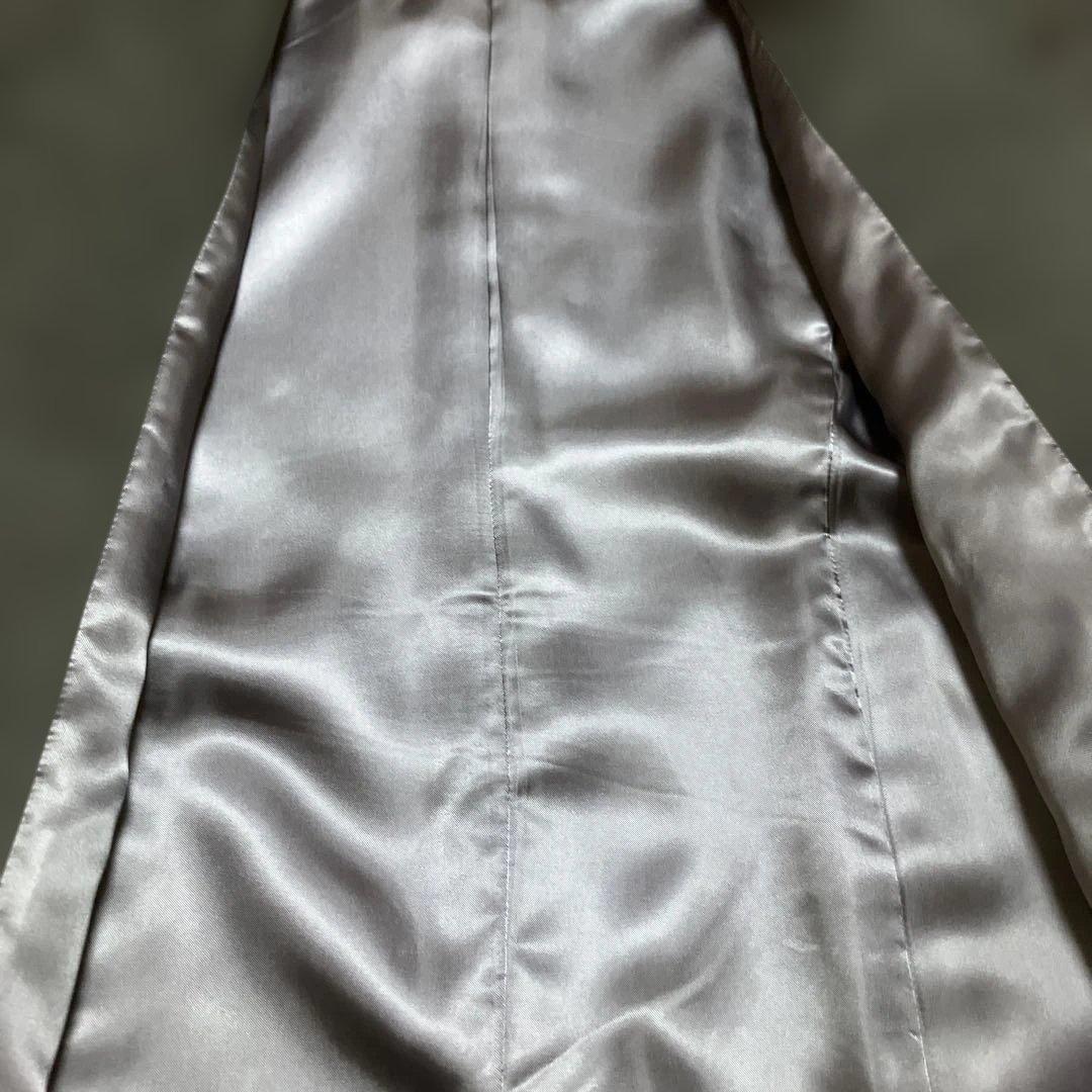 【美品】ラルフローレン　カシミア65%コート 9号　グレー　裏地あり　ウール混