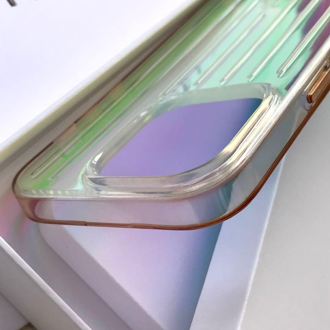 三越購入　RIMOWA iPhone14Pro/13proケース イリディセント