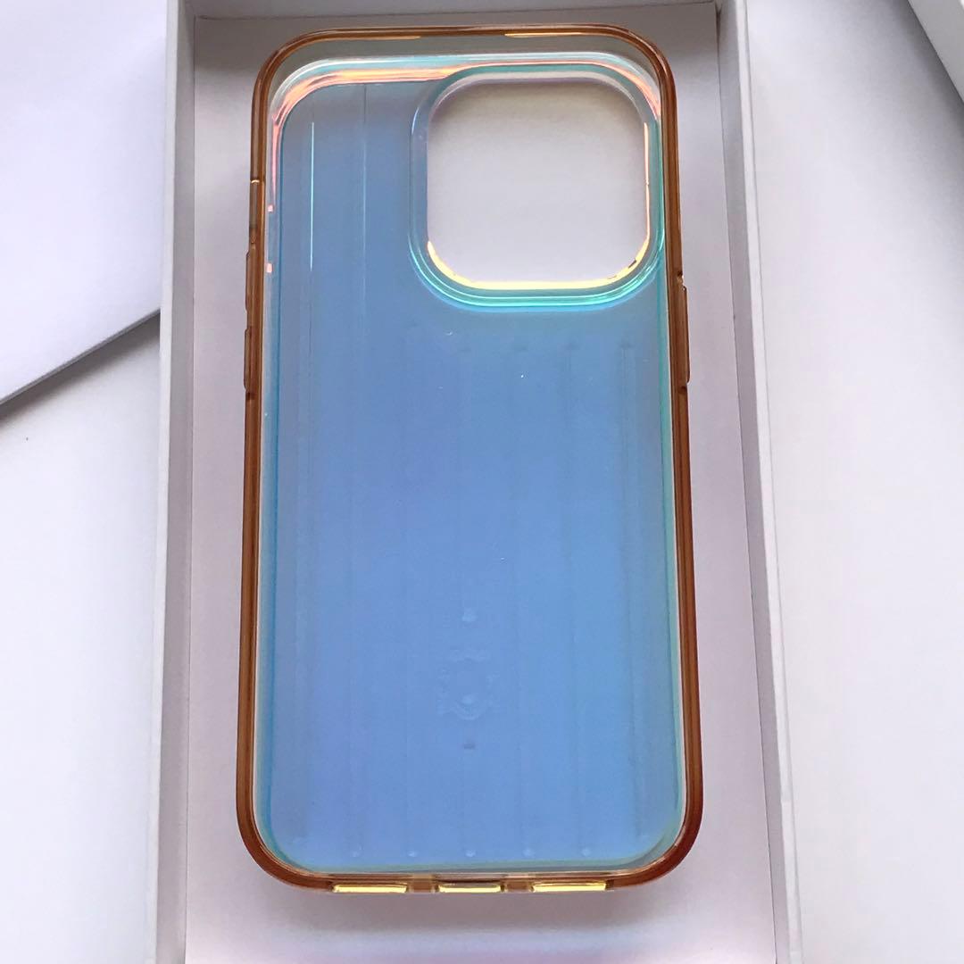 三越購入　RIMOWA iPhone14Pro/13proケース イリディセント