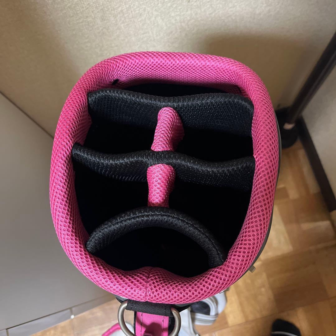 キャロウェイ ソレイユ レディース用 キャディバッグ ホワイト×ピンク