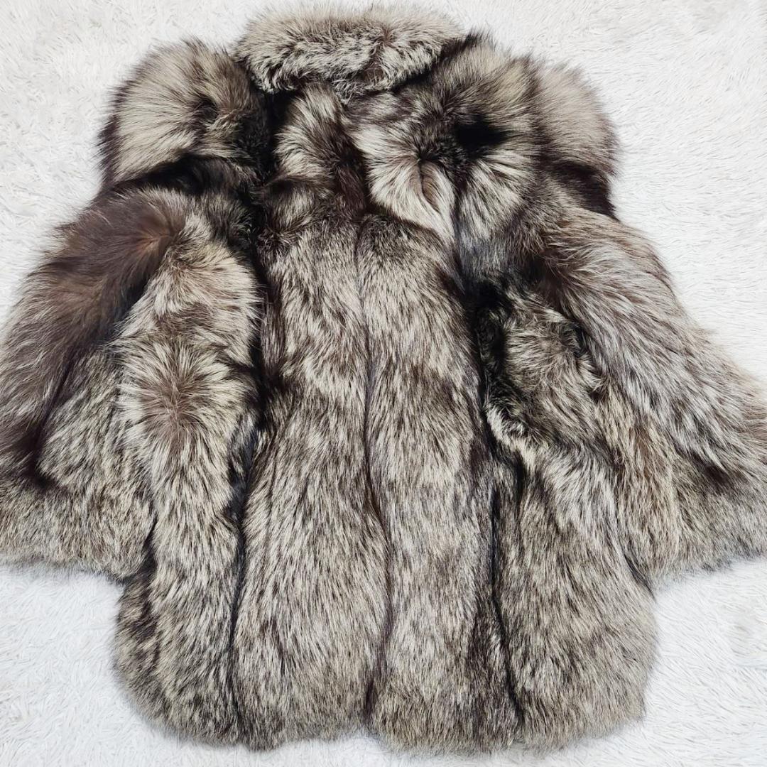 サガフォックス 金サガロイヤル ファーコート シルバーフォックス 13号 北欧