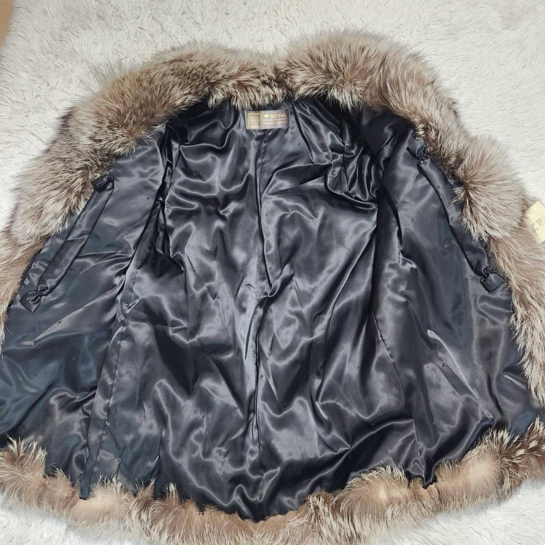 サガフォックス 金サガロイヤル ファーコート シルバーフォックス 13号 北欧