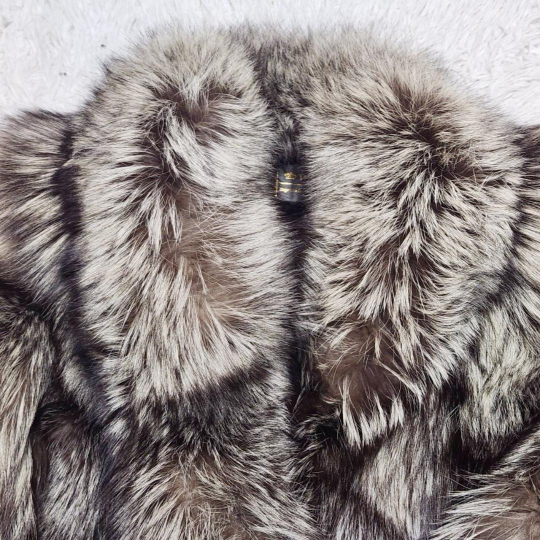 サガフォックス 金サガロイヤル ファーコート シルバーフォックス 13号 北欧