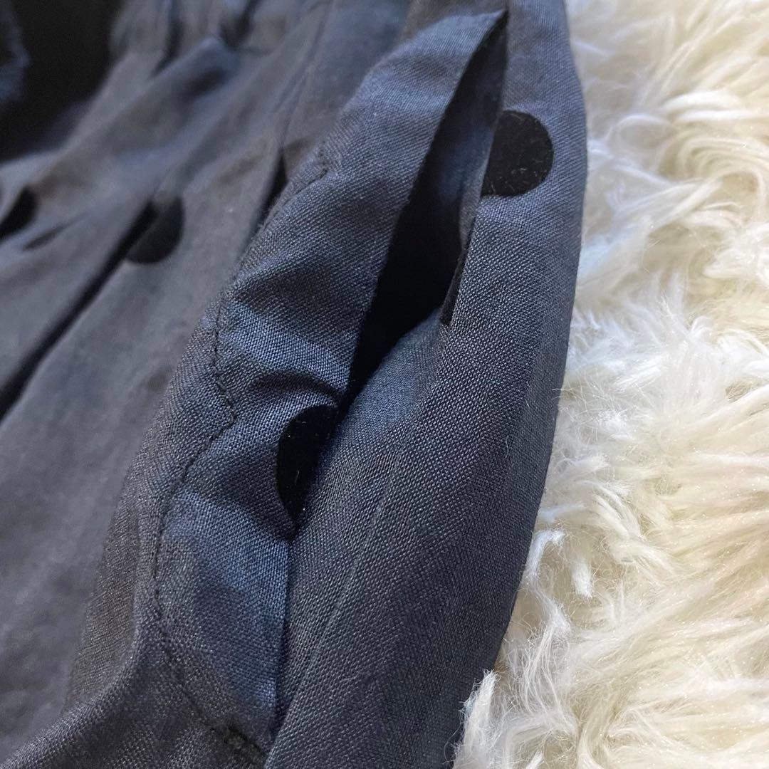 【美品】ノップドゥノッド　ラミーPolka フロックプリント　タックキュロット