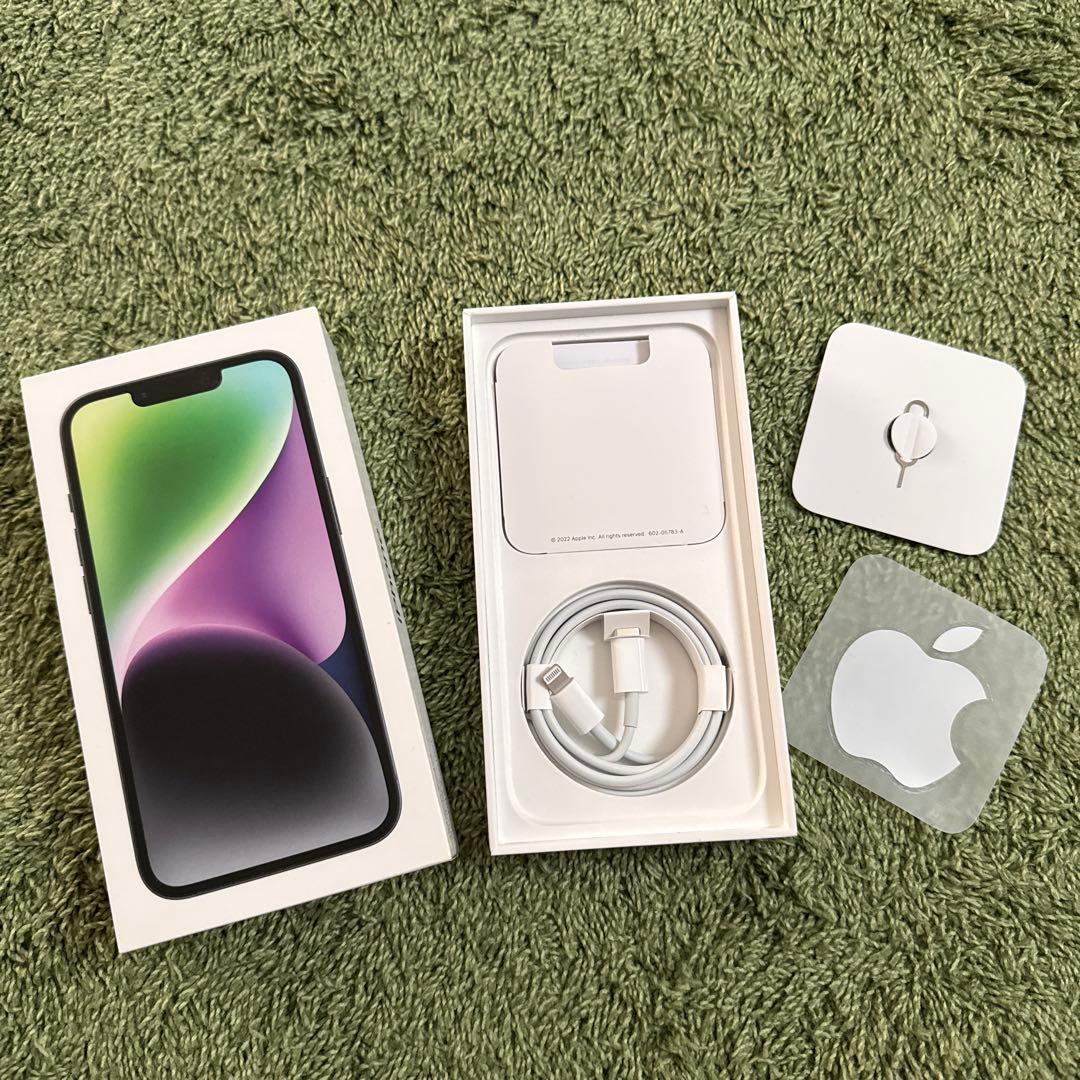 iPhone 14 128gb ブラック 訳アリ ケース付き