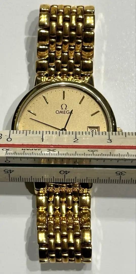 【高級】OMEGAオメガ デビル ゴールドクォーツ メンズ 【中古】