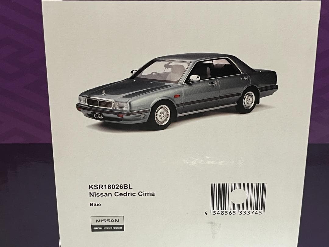 サムライ 1/18 日産セドリック Y31シーマ ブルー KSR18026BL