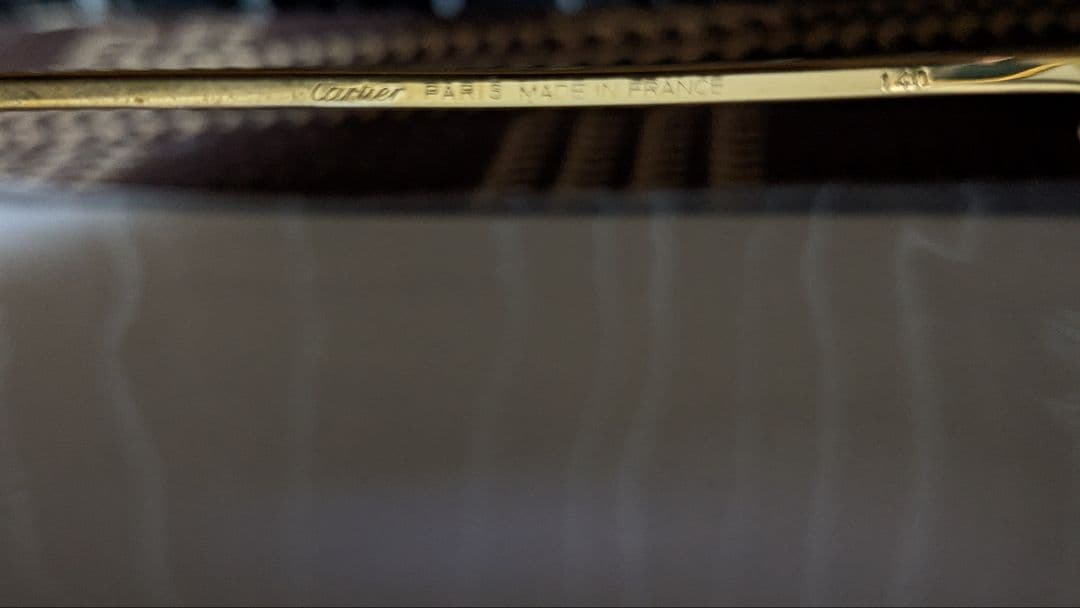 Cartierゴールドフレーム サングラス ビンテージ