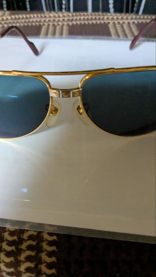 Cartierゴールドフレーム サングラス ビンテージ