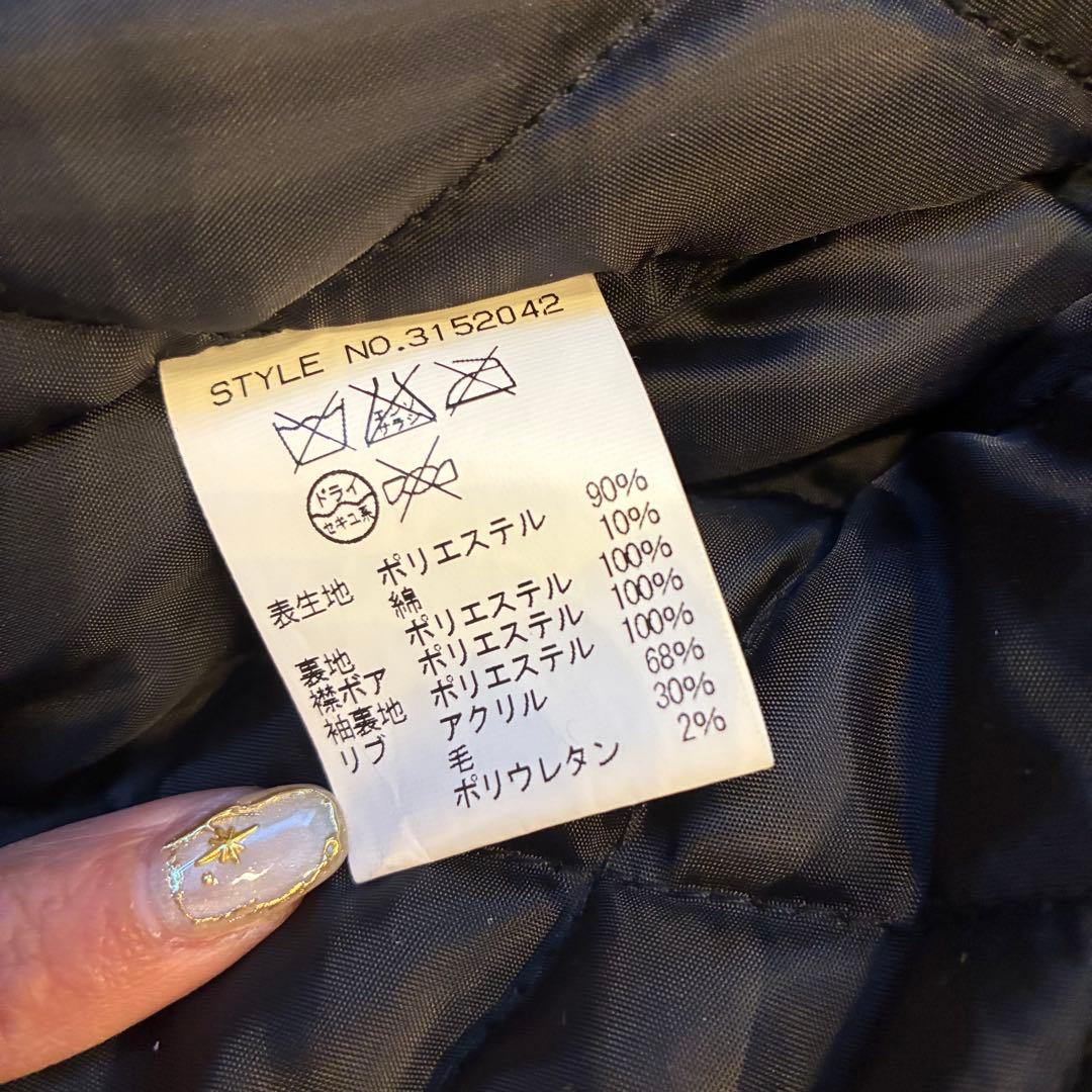 【美品】Schott ショット フライトジャケット ma-1 襟ボア 黒