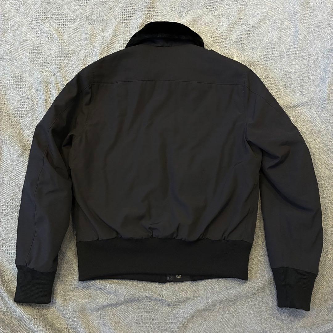 【美品】Schott ショット フライトジャケット ma-1 襟ボア 黒