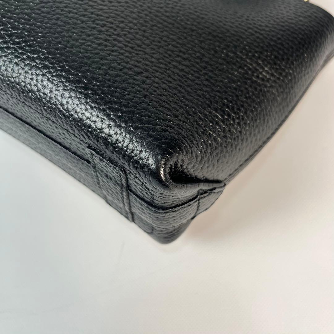 未使用級　A.D.M.J ショルダーバッグ　ボトムアクセント　金具　ブラック