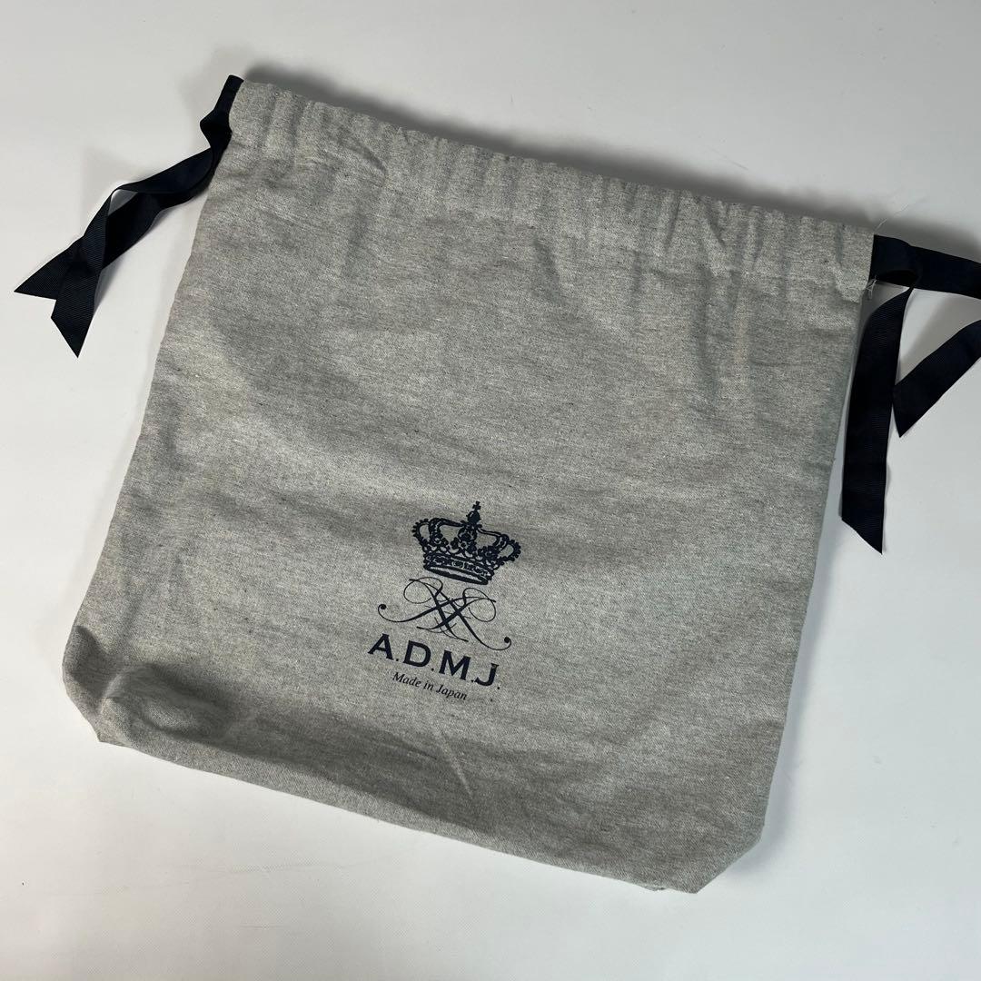 未使用級　A.D.M.J ショルダーバッグ　ボトムアクセント　金具　ブラック