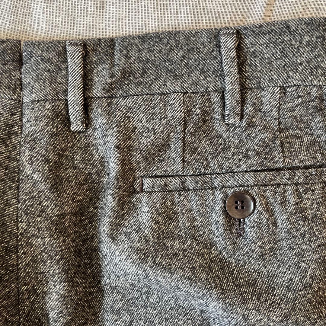 Rota ロータ ウール フランネル スラックス ダークグレー 44