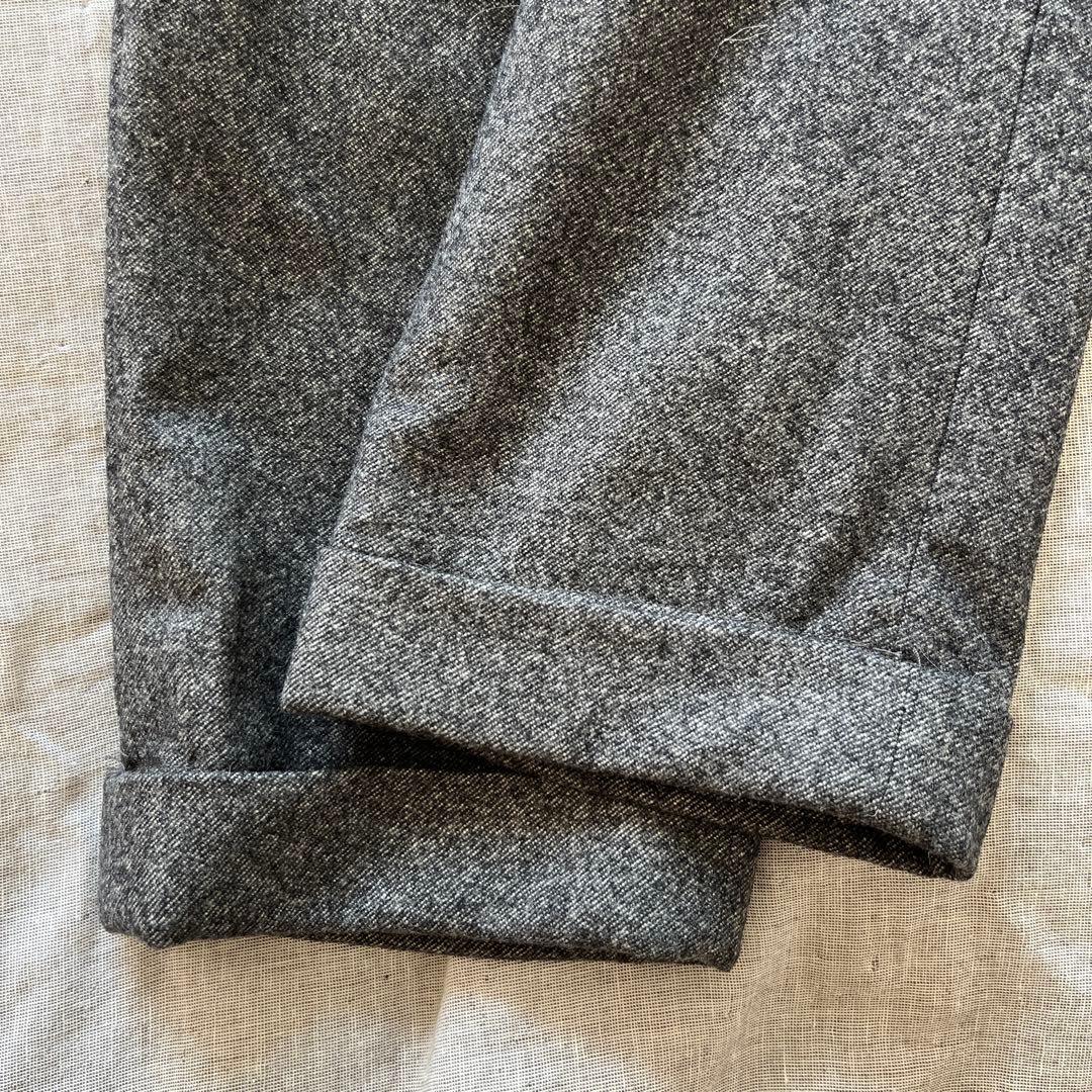 Rota ロータ ウール フランネル スラックス ダークグレー 44
