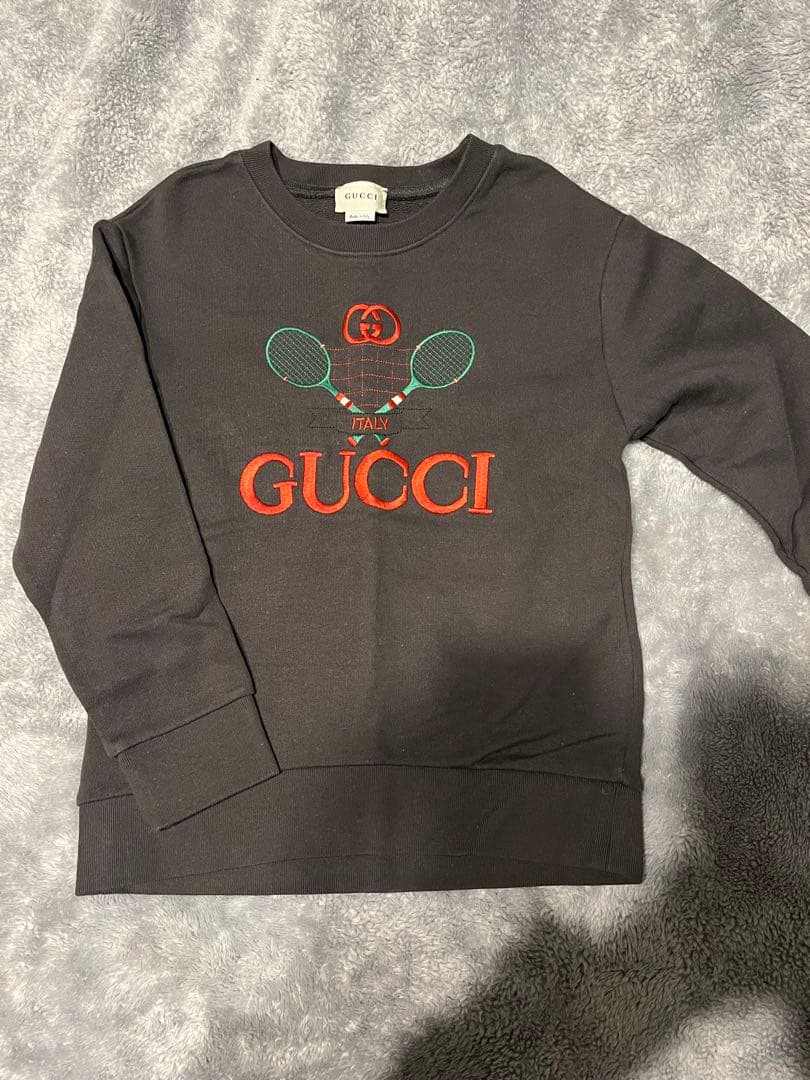 GUCCI テニスラケット刺繍 トレーナー