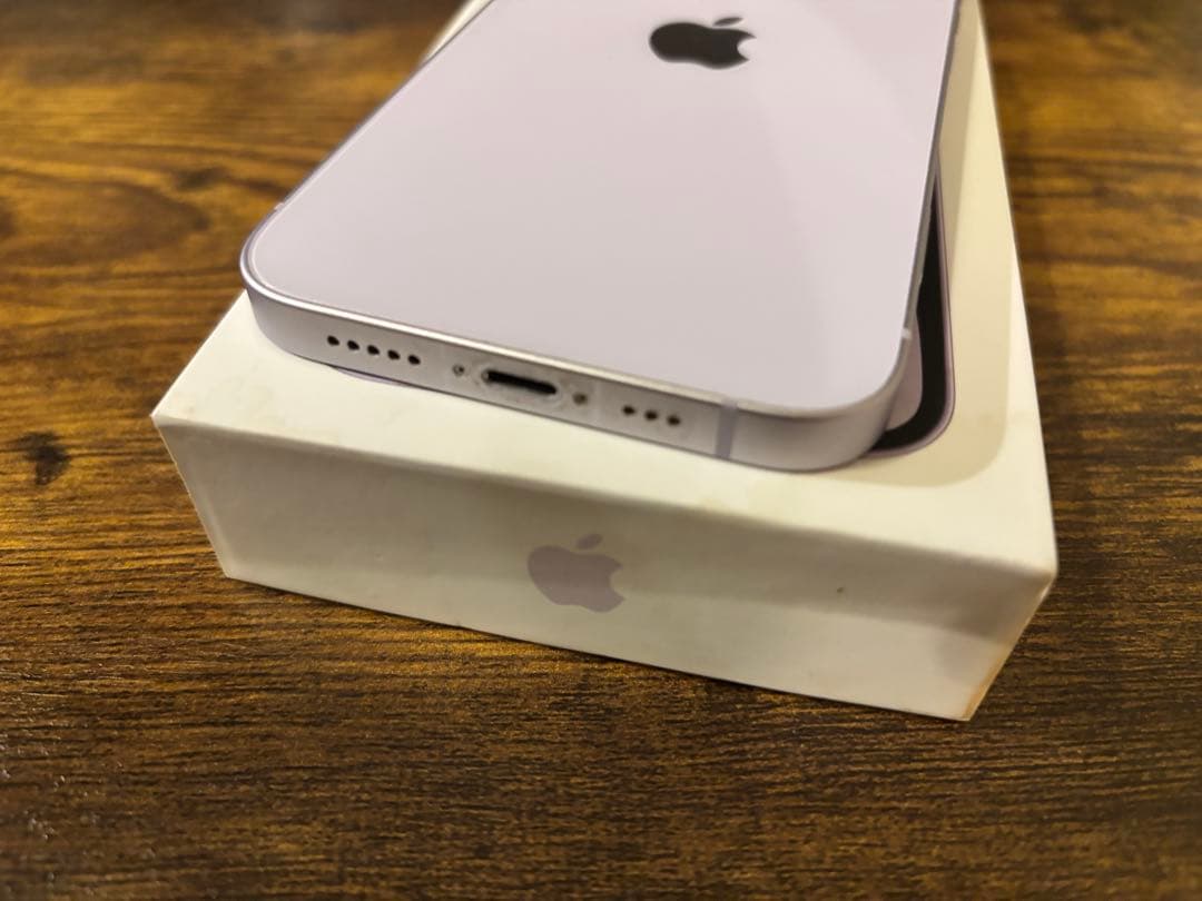 iPhone14 パープル 箱&充電ケーブル付き