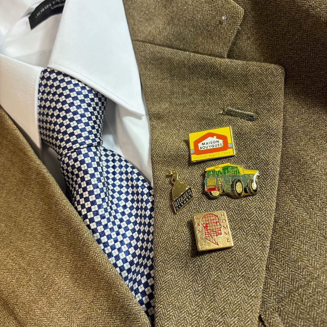90s vintage レトロセットアップ スーツ ピンズ No.118