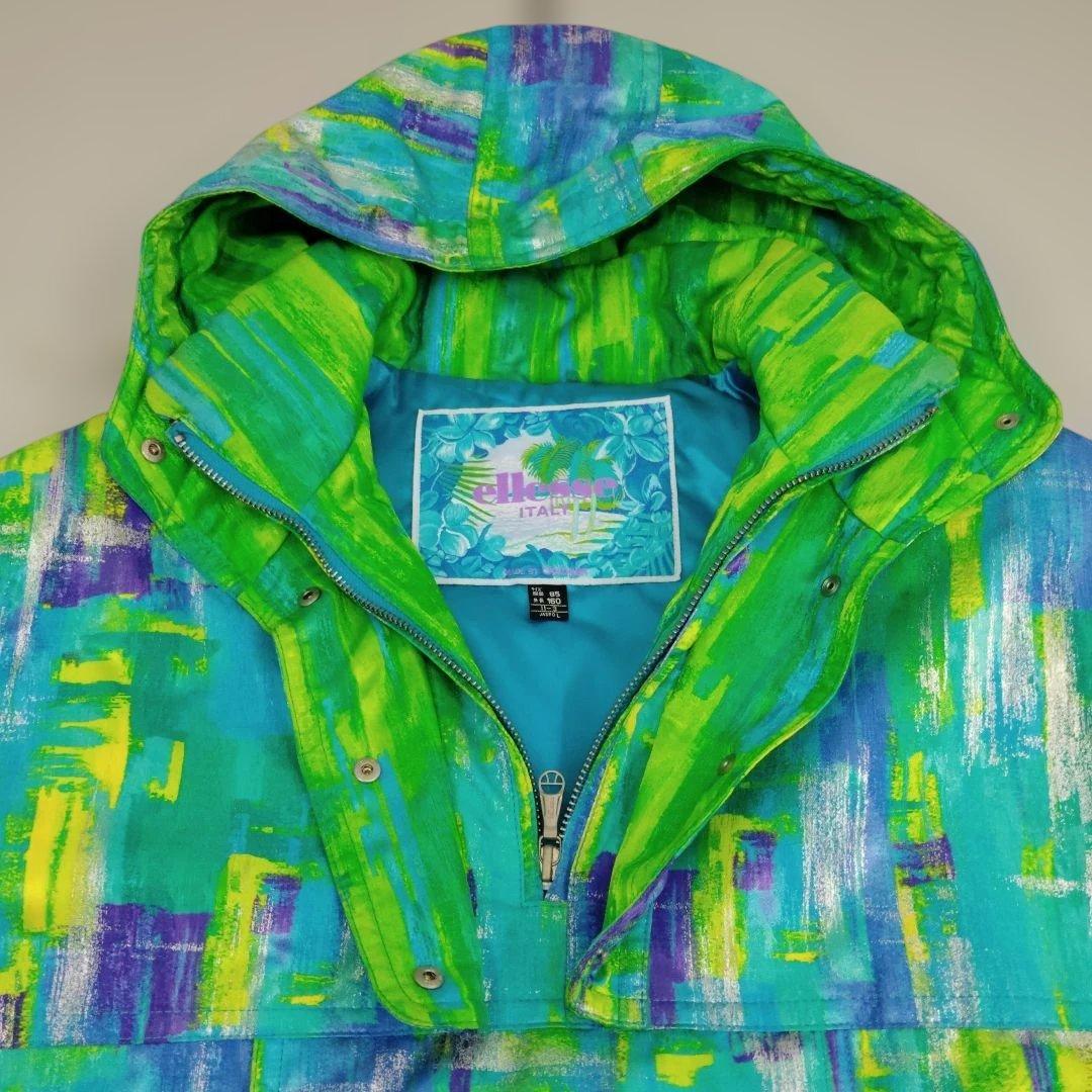 ellesse　エレッセ　スキーウエア 　上下セット　Lサイズ　グリーン　レトロ