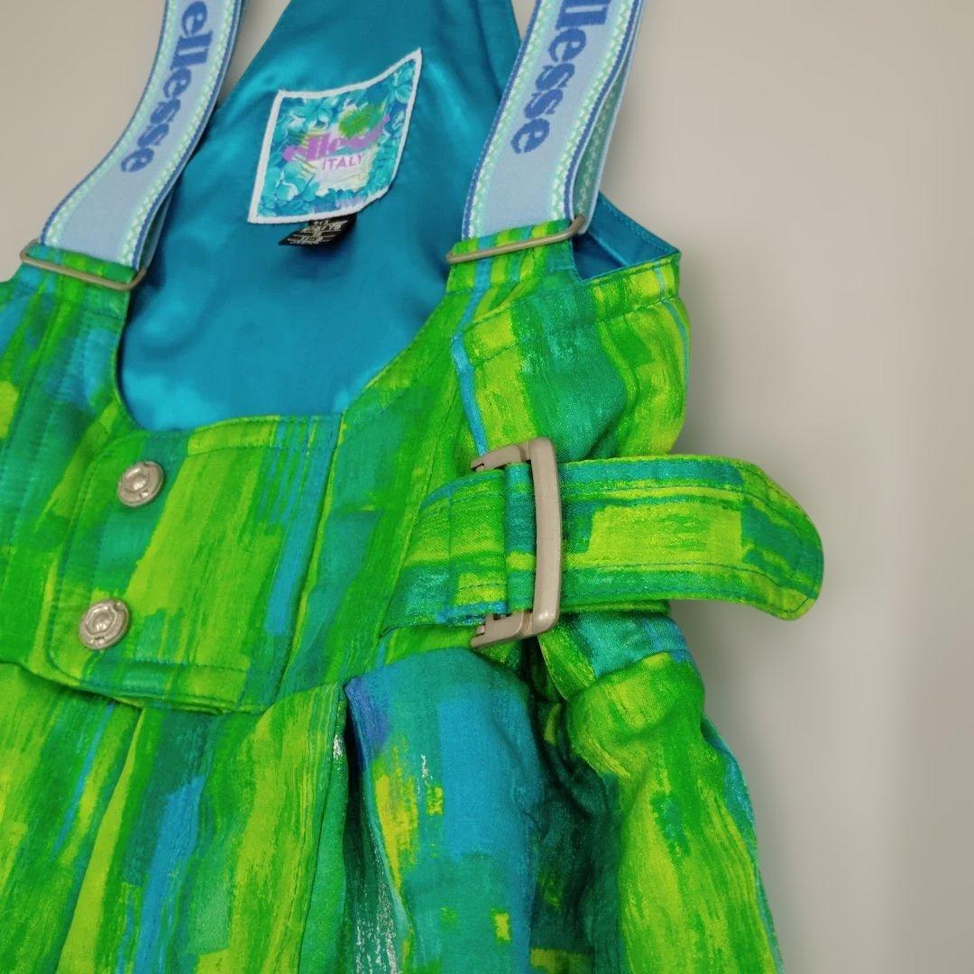 ellesse　エレッセ　スキーウエア 　上下セット　Lサイズ　グリーン　レトロ