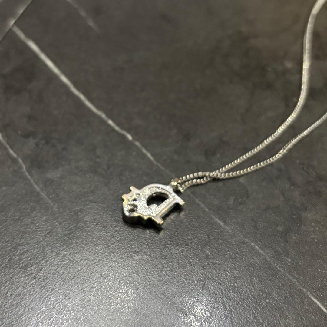 クリスチャンディオール　シルバー　ネックレス　ロゴ