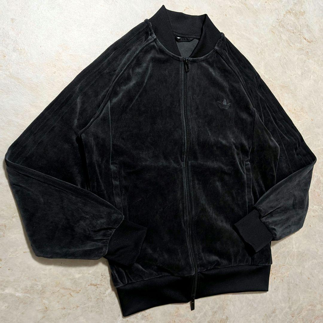 大人気⭐完売品adidas スーパースターSSTベロアトラックジャケット黒2XL