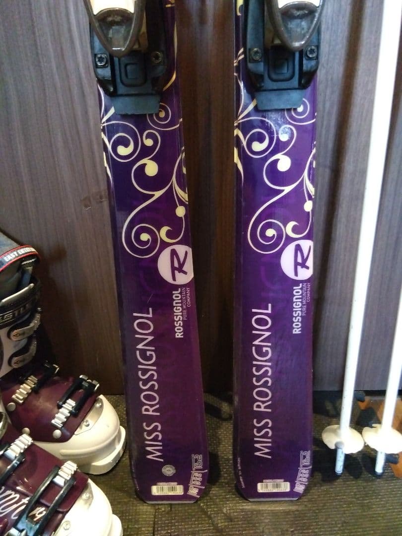 【ハイブランド】ROSSIGNOL/女性用/スキーセット/メンテ・WAX済み✔
