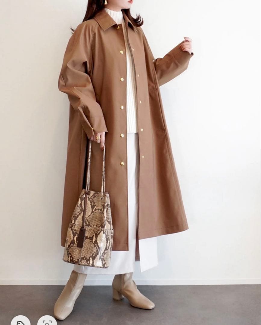 極美品★NOBLE｜定価3,8万 22AW ウインドプルーフステンカラーコート