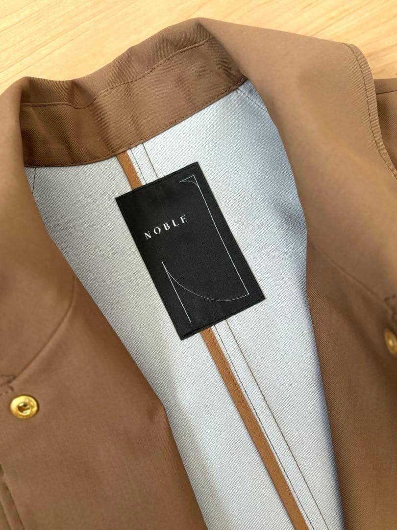 極美品★NOBLE｜定価3,8万 22AW ウインドプルーフステンカラーコート