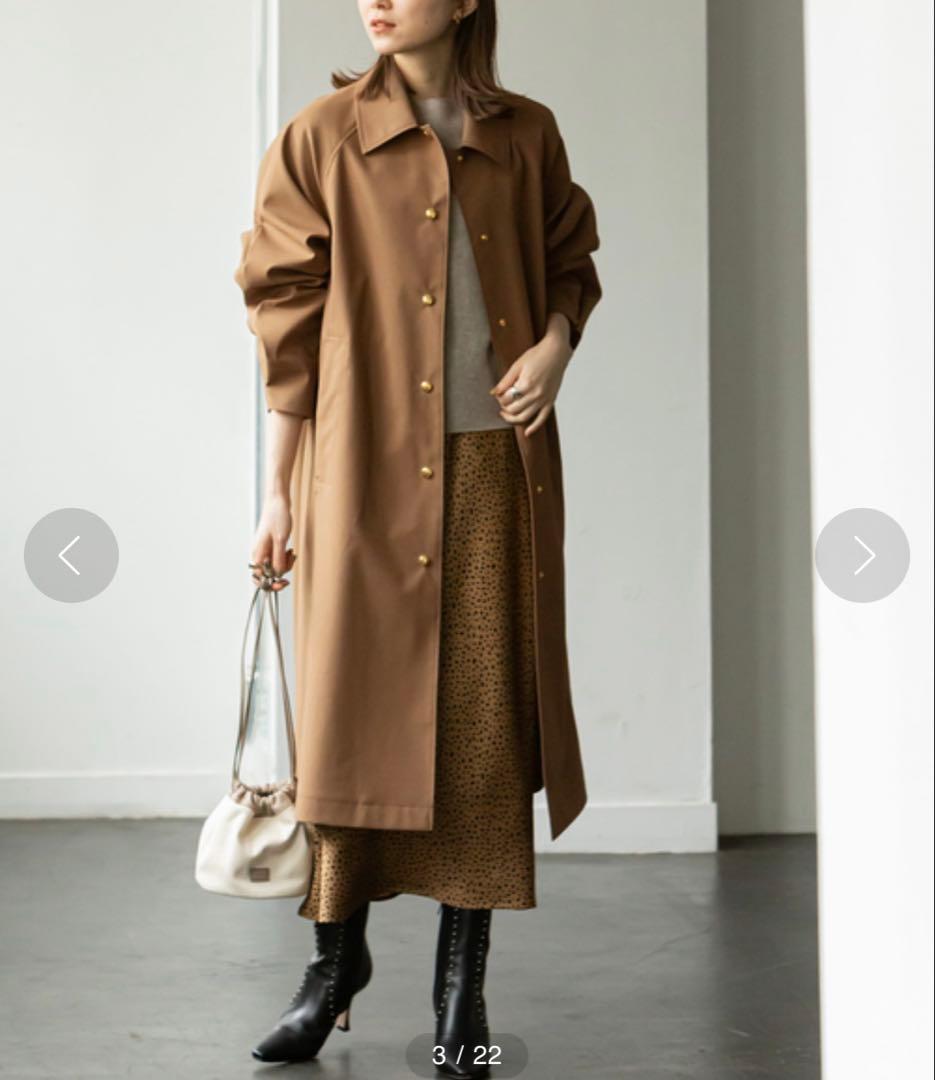 極美品★NOBLE｜定価3,8万 22AW ウインドプルーフステンカラーコート