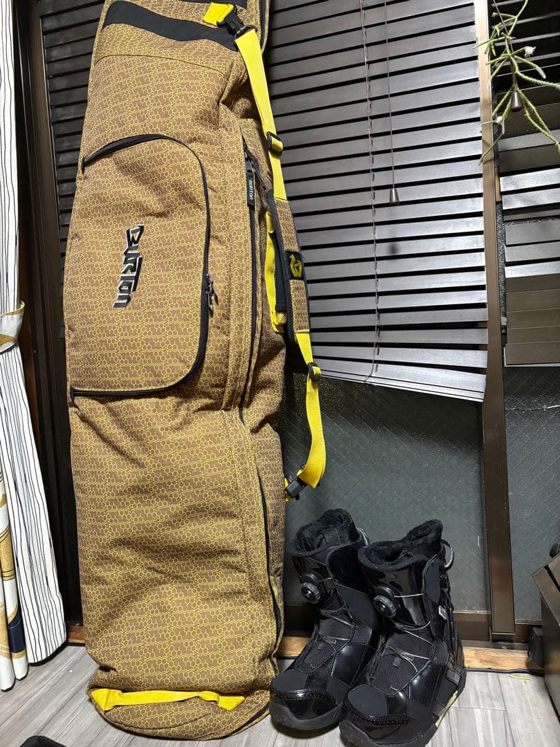 Burton 144cm スノーボード バインディング付き、ケース、K2ブーツ