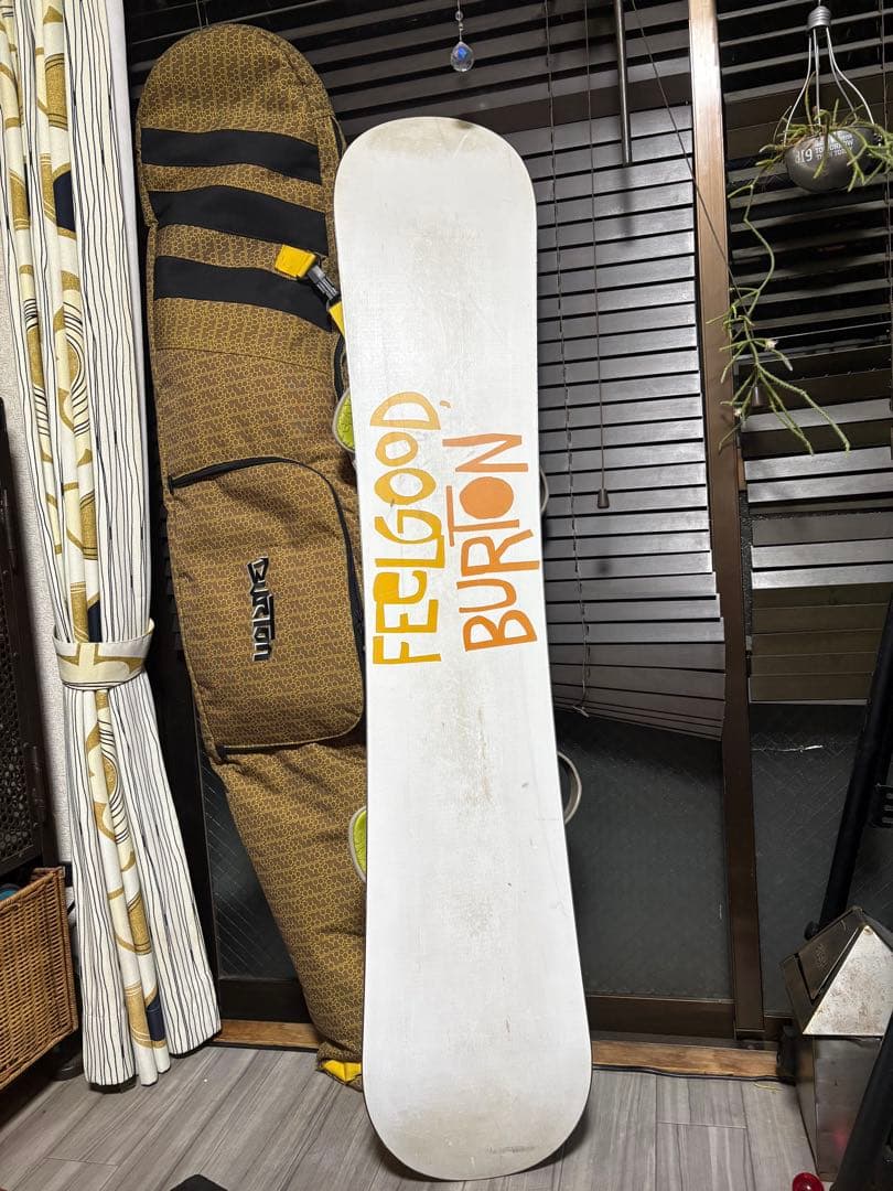 Burton 144cm スノーボード バインディング付き、ケース、K2ブーツ
