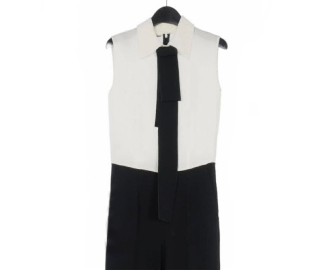 美品❤︎ステラマッカートニー 白×黒 オールインワン 36❤︎ジャンプスーツ