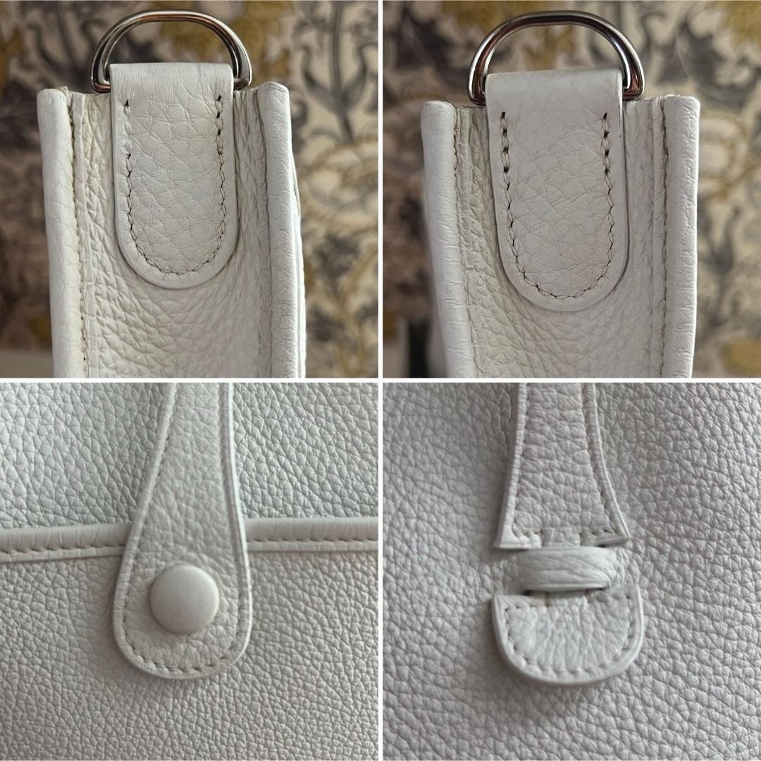 週末限定価格‼︎HERMES【エヴリン2PM】ホワイト トリヨンクレマンス