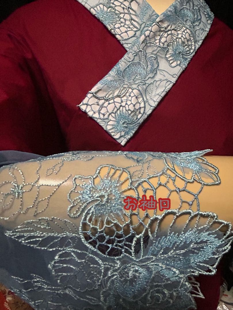 4mam♡様　半襦袢、お裾除けセット　筒袖、半衿、簡易衣紋抜き付き