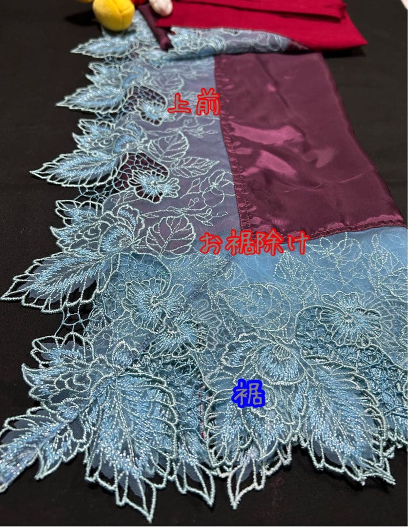 4mam♡様　半襦袢、お裾除けセット　筒袖、半衿、簡易衣紋抜き付き