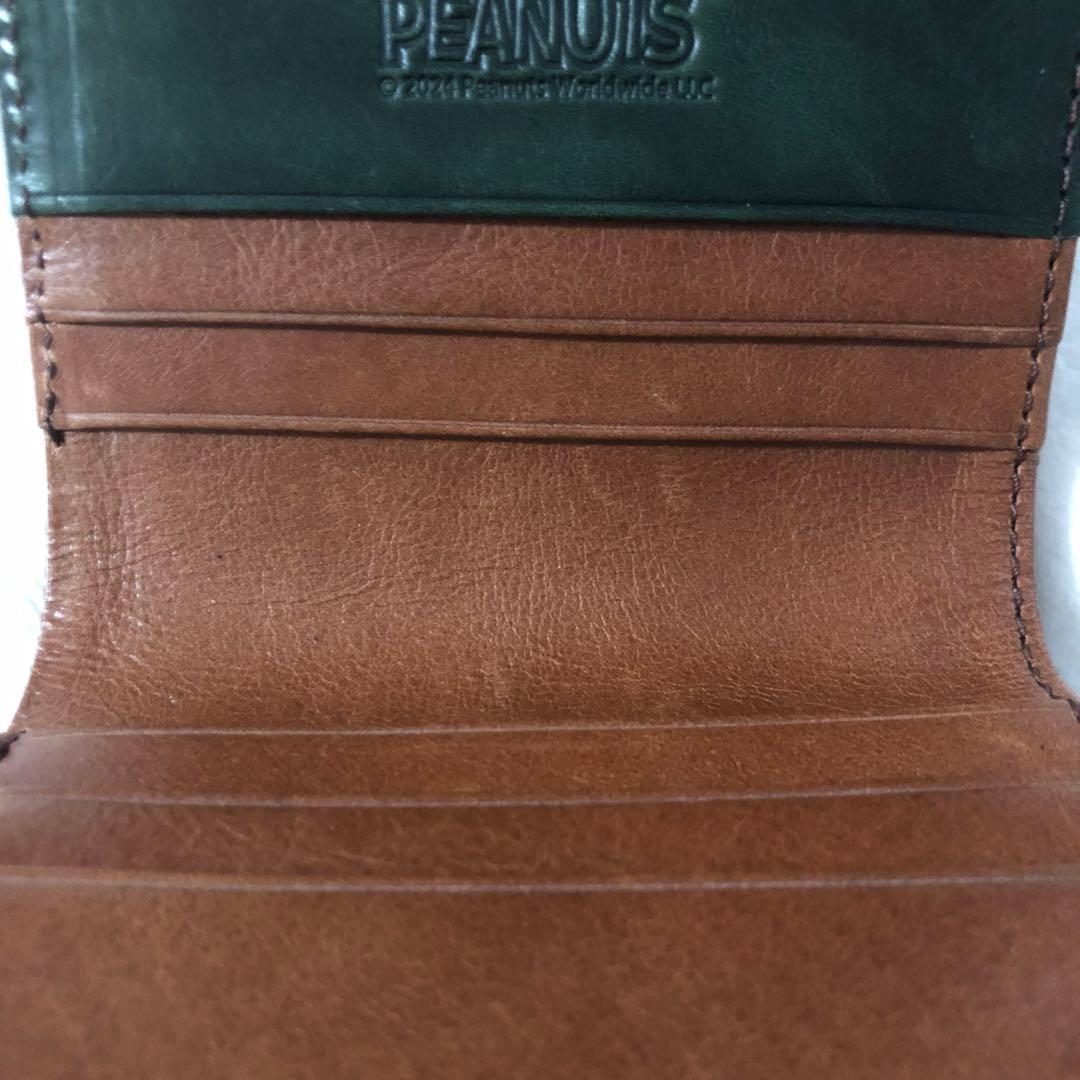 JOE COOL ジョイクール がま口 折財布 スヌーピー 本革 牛革