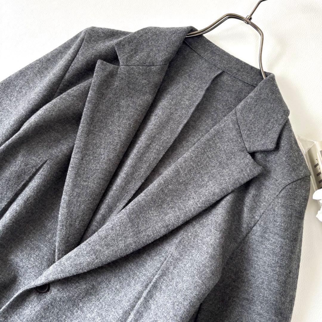 【美品】ヨウジヤマモト チェスターコート ロング ウール Aライン グレー 2