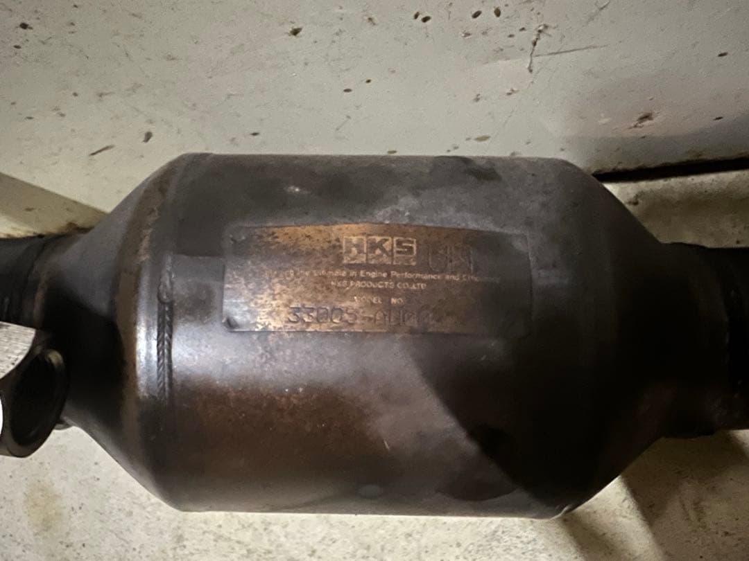 O2エラークラック対策済zf1用HKSメタルキャタライザー 第1触媒+第2触媒