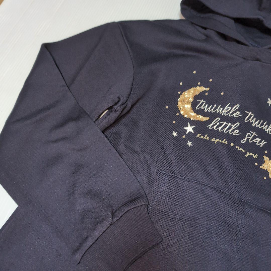 激安160★ケイトスペードニューヨーク★スパンコール付！ロゴプリントワンピース★