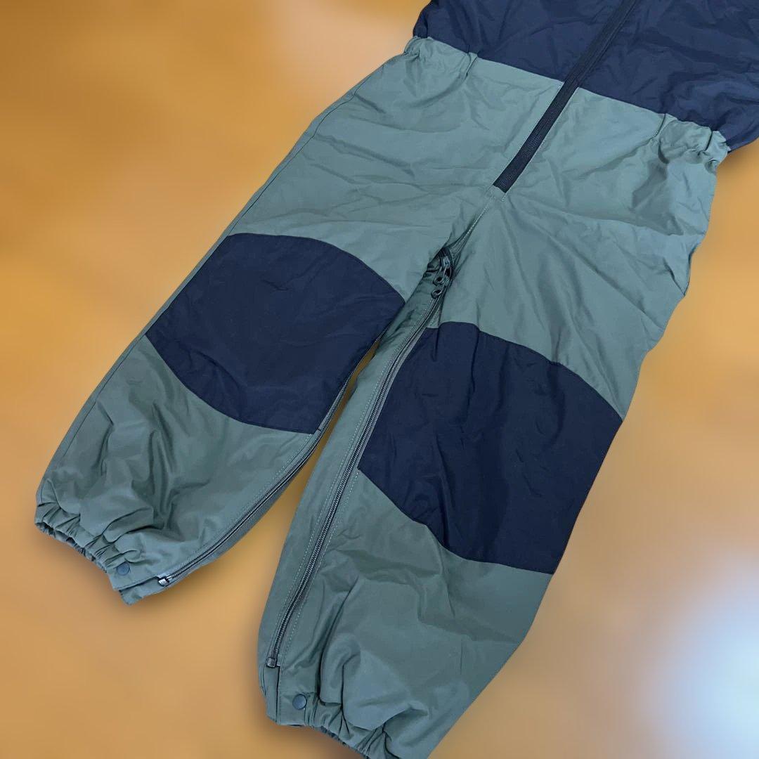 スノーワンピース　ノースフェイス　カーキ　キッズ　100　スノーウェア