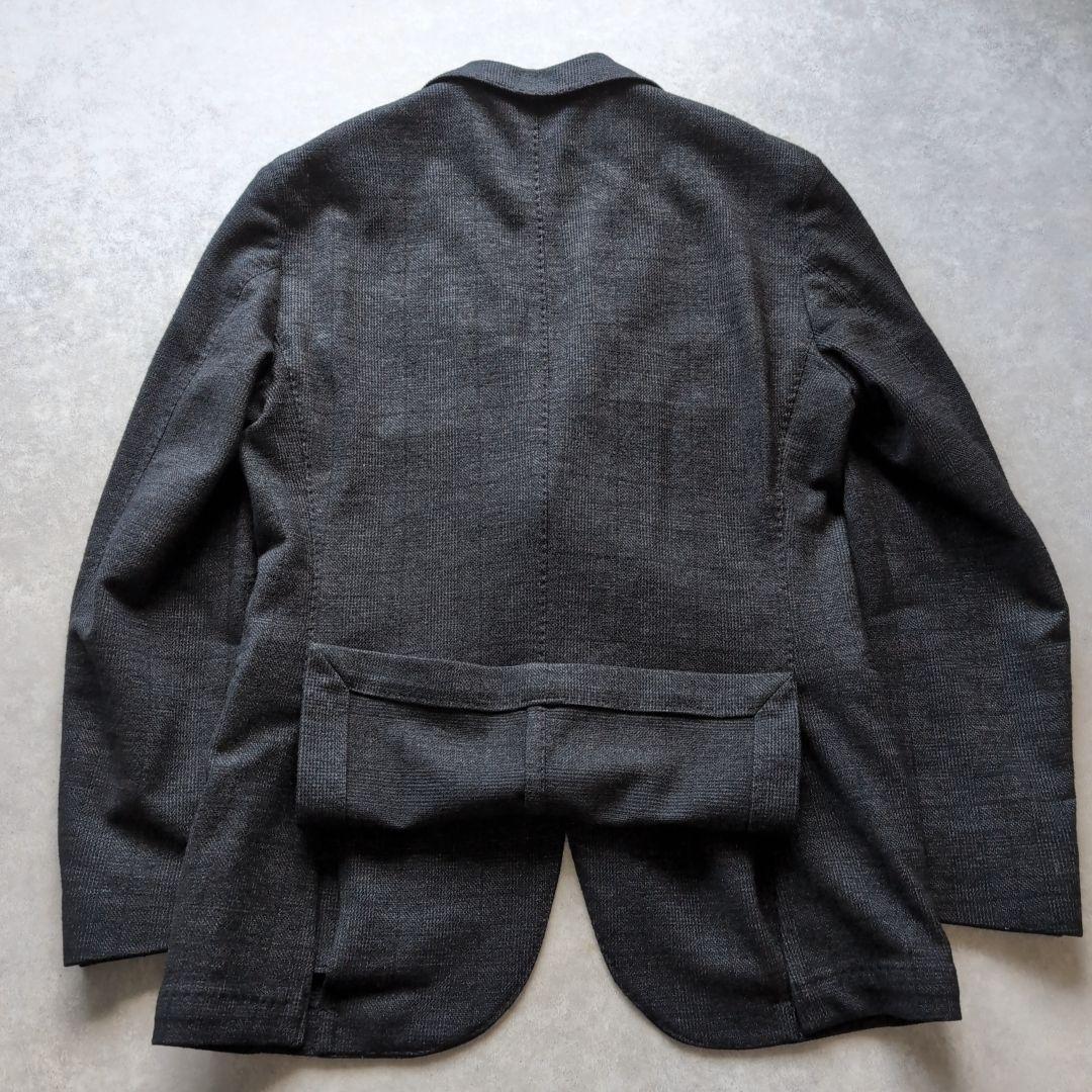 ルビアム コットンウール チェックシングルスーツ グレー 46サイズ