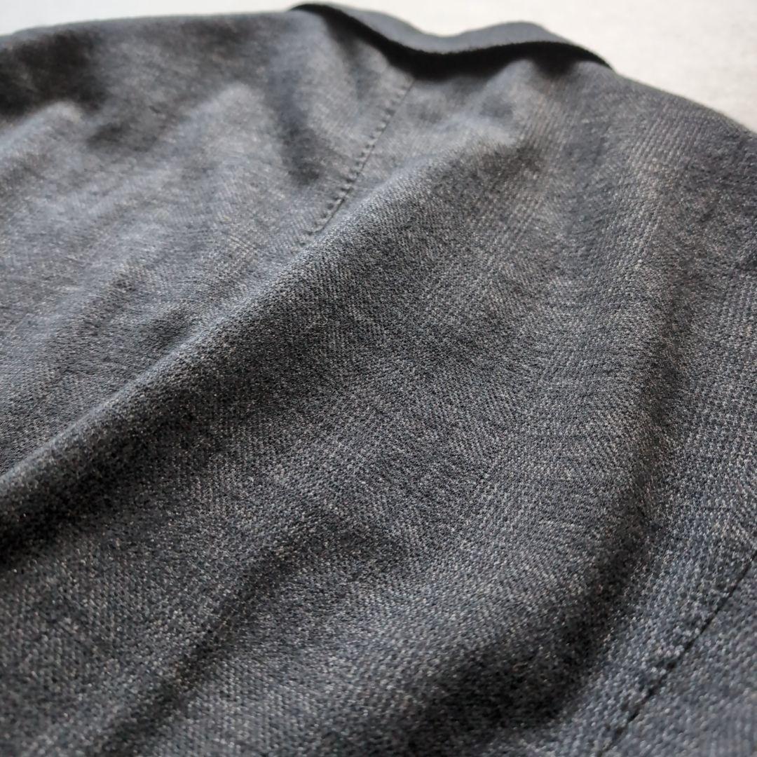 ルビアム コットンウール チェックシングルスーツ グレー 46サイズ