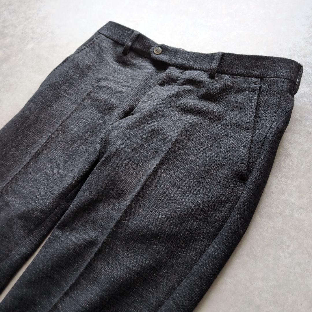 ルビアム コットンウール チェックシングルスーツ グレー 46サイズ