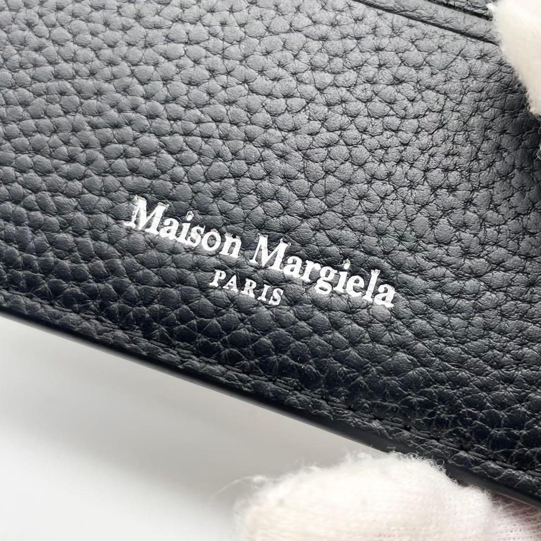 【極美品】メゾンマルジェラ マネークリップ フラグメントケース レザー ブラック