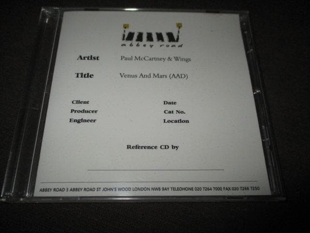 wings venus and mars (AADマスターCDR送料込み）
