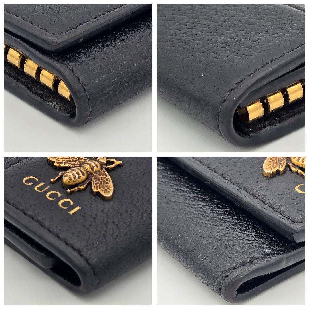 【美品】 GUCCI グッチ アニマリエ ビー バーティカルキーケース 蜂 6連