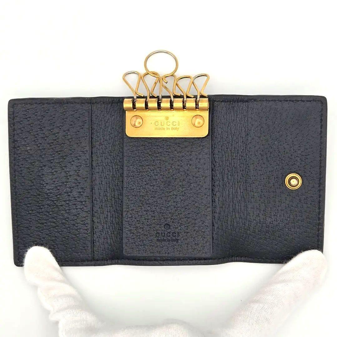 【美品】 GUCCI グッチ アニマリエ ビー バーティカルキーケース 蜂 6連