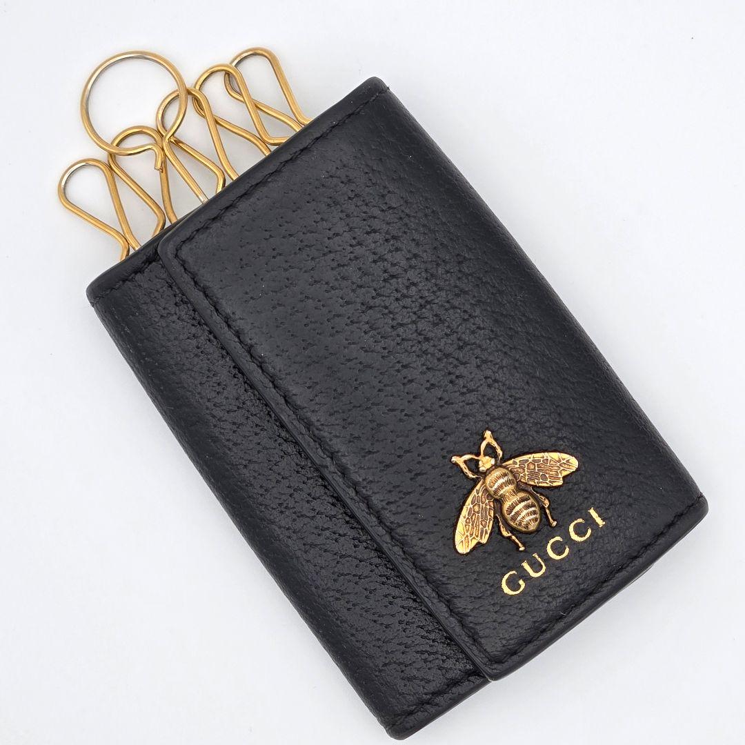 【美品】 GUCCI グッチ アニマリエ ビー バーティカルキーケース 蜂 6連